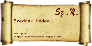 Szedmák Médea névjegykártya